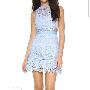 Sold out Self-Portrait giupure lace mini dress